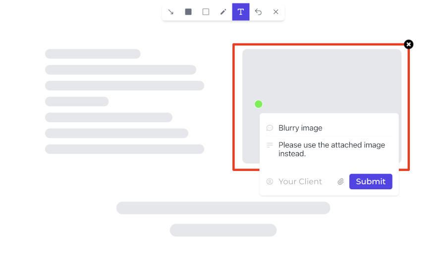 Screenshot of how the Feedbucket widget looks